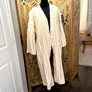 Long lightweight open front jacket
